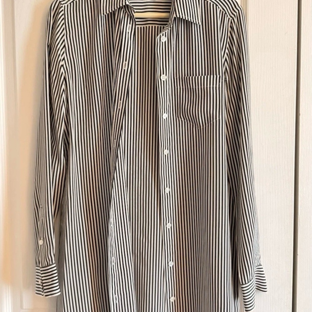 Equipment Black & White Striped dress